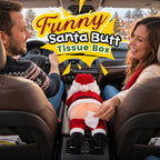 Lustige Taschentuchbox-Hülle mit Weihnachtsmann-Po-Motiv