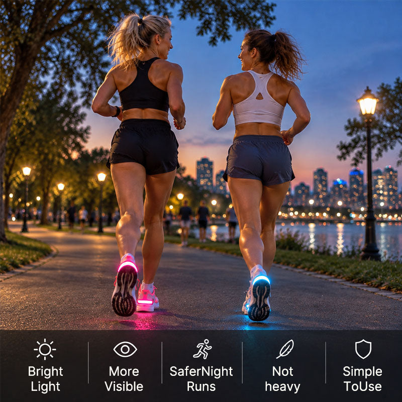 LED-Fersenlichter für Schuhe – Sichtbarkeitslichter beim Laufen und Gehen