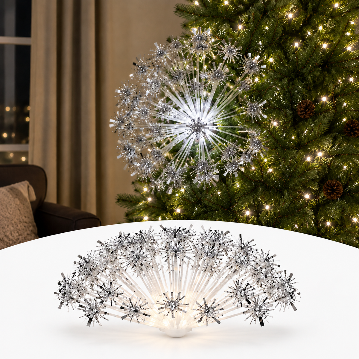 LED Starburst Christmas Tree Decoration Light